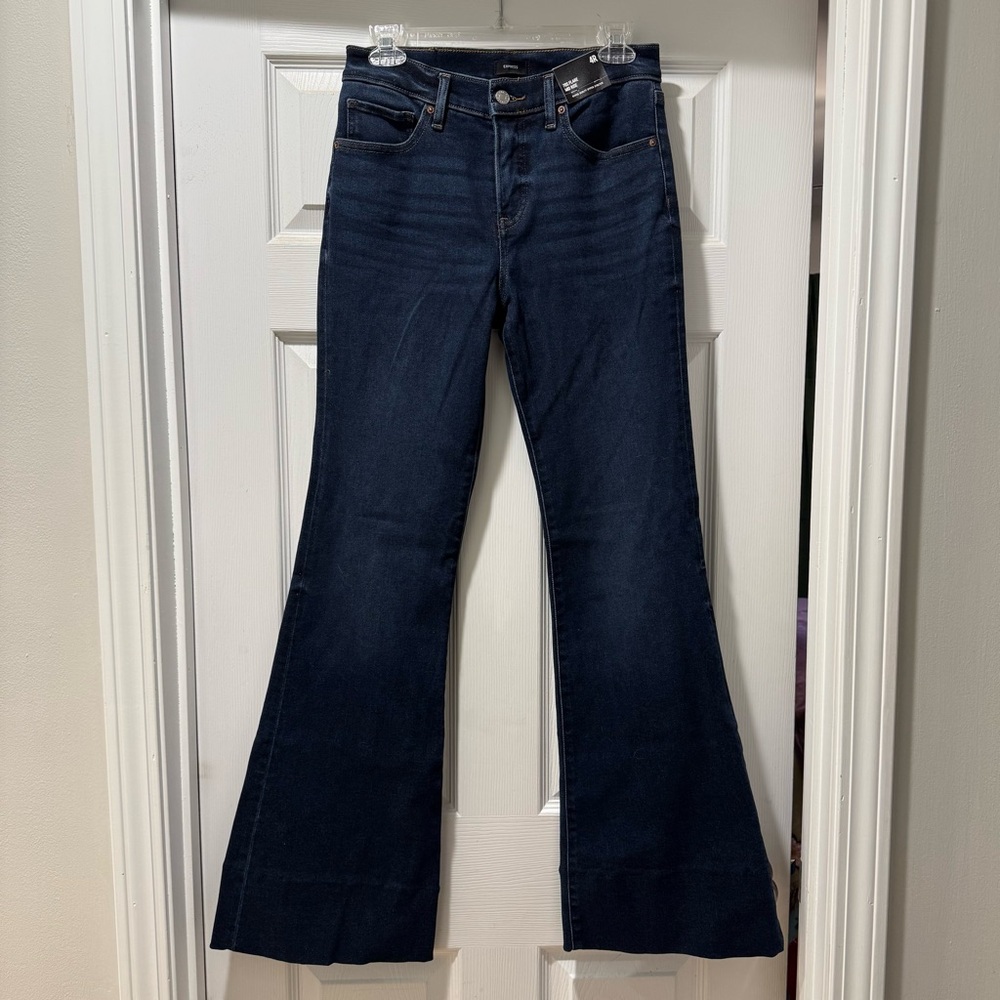 Express 70s Flare Mid Rise Jeans size 4